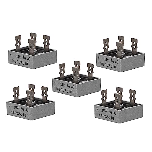 Beaupretty 5st Gleichrichter Brücke Elektronische Komponente Elektronische Vollwellen-siliziumdiode 1000 v Gleichrichter Elektronische Diode Simplex Netzteil Metall Material 50a von Beaupretty