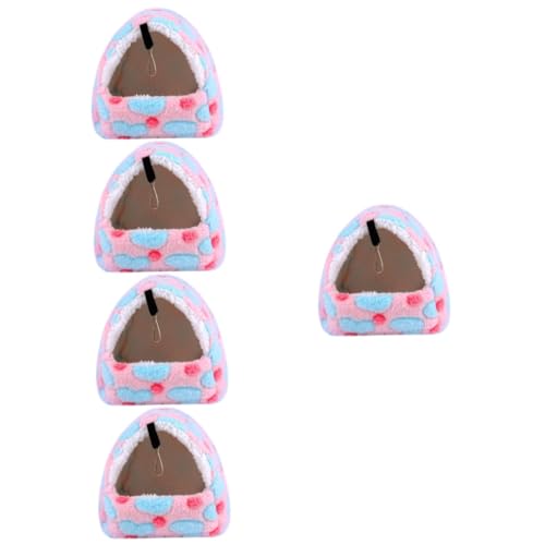 Beaupretty 5st Hängematte Für Hamster Warmer Kleintierkäfig Bettwäsche Meerschweinchen Chinchilla-Spielzeug Kleintierhängematte Hasenspielzeug Hasenkäfige Flanell Baumwolle Hamsterhaus Winter von Beaupretty