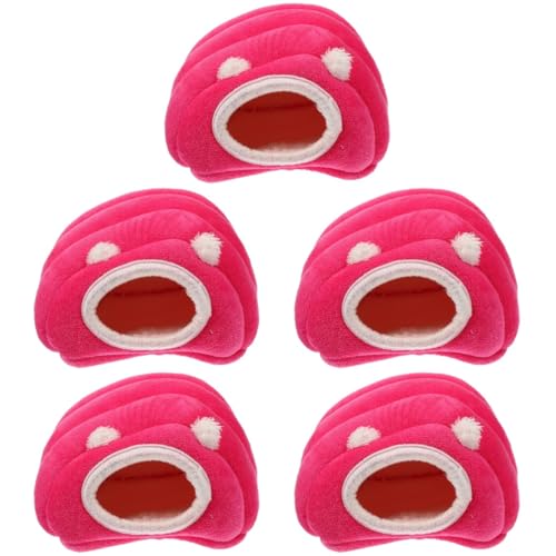 Beaupretty 5st Hamster Baumwollnest Hamster Warmes Kissen Igelbetten Kleines Haustier Warmes Bett Rattenbetten Rattenhauskissen Warme Unterlage Hochelastischer Schwamm Eichhörnchen von Beaupretty