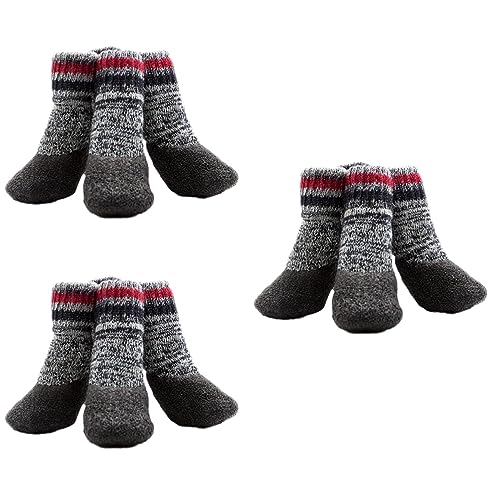 Beaupretty 6 Paare Outdoor-Socken Hundesocken für Hartholzböden rutschfeste Socken für Hunde wasserdichte Socken warme Socken Haustiersocken Haustier Hund Socken draussen Haustier socken von Beaupretty