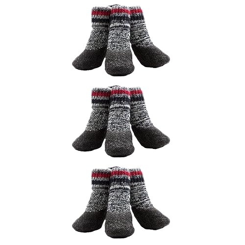 Beaupretty 6 Paare Hundegriffsocken Klein Hundepfotenschutz Hund Warme Socken Hundesocken Strumpffüller Für Welpen Haustier Hund Baumwollsocken Socken Für Hunde Weihnachten Laufschuhe von Beaupretty