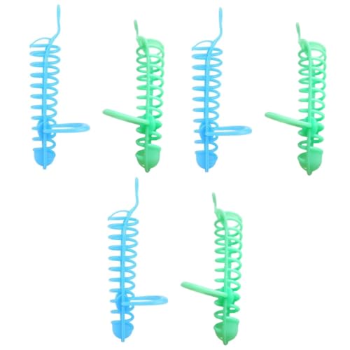 Beaupretty 6 Stück Papageien-Futterspender Spirale Vogel-Fruchtregal Sittich-Spielzeug Papageien-Futterkorb Spielzeug Für Draußen Spielset Vögel Futterspielzeug Vogelfutterhalter von Beaupretty