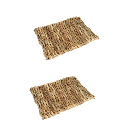 Beaupretty 6 STK Hase Häschen-Gras-Pads Krallenbrett zum Schleifen von Kaninchen Bettkissen Matratze Hamstermatte Spielzeugbett kauen Seetang Bettwäsche Hamsterkäfig Bettauskleidungen Hölzern von Beaupretty