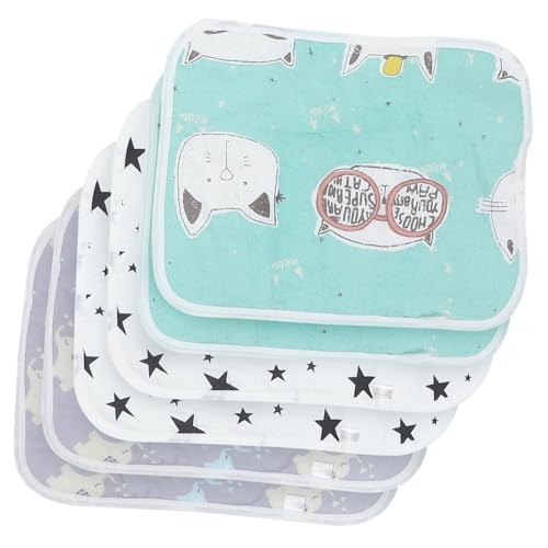 Beaupretty 6st Pet Pinkelmatte Welpenzubehör Kaninchen-Hamster-schnüffelkissen Welpen Pads Bettunterlagen Wegwerfbar Bettwäsche Baby Mülleimer Wasserdicht Polyesterfaser Füllen von Beaupretty