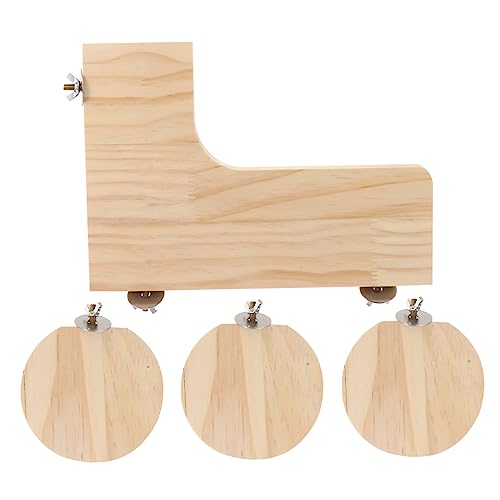 Beaupretty 8 STK Hamster-Sprungbrett holziges Spielzeug Chinchilla-Zubehör Spielzeuge Pedal aus Hamsterholz Spielzeug aus Eichhörnchenholz Papagei Hamsterkäfig Hamsterbedarf von Beaupretty