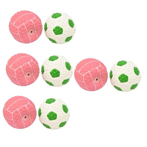 Beaupretty 8 STK Spielzeugball Robustes Hundespielzeug Klingendes Hundespielzeug Hundegummi Welpen Beißen Bälle Hund Wirft Ball Trainingsball Für Hunde Hundebälle Gummiball Hündchen von Beaupretty