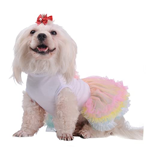 Beaupretty E-mädchen-Kleidung Welpenkleidung Für Mädchen Mädchenkleidung Chihuahua-Kleidung Sommer-Outfits Prinzessin Nachthemd Sommerliche Hundekleidung Sommerröcke Kostüm Gurt Haustier Hund von Beaupretty