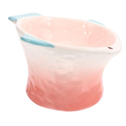 Beaupretty förmige erhöhte Katzen Platte Whisker Fatigue Katzennapf Fressnäpfe für Katzen pet Food Container Dog Food Bowl Geschirr Teller Katzenfutter Kätzchen dekorative Speiseteller von Beaupretty