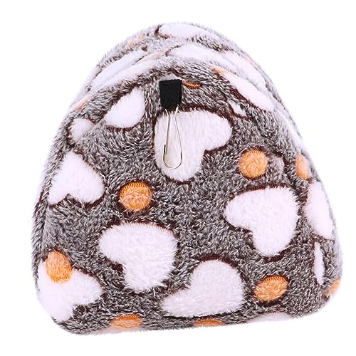 Beaupretty Hängematte für Hamster Bettwärmer Schlafbett für Haustiere Hamster hängematte Hamster häuschen Fleece-Schlafsack Winterschlafsack Einstreu für Hamster hängend Haustierhaus von Beaupretty