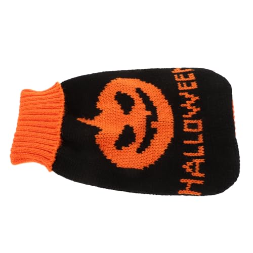 Beaupretty Halloween-hundepullover Dekorative Hundebekleidung Verschleißfester Welpenpullover Haustier-Pullover Outdoor-haustierkleidung Halloween-haustiertuch Warme Niedlich Wollacryl Mantel von Beaupretty