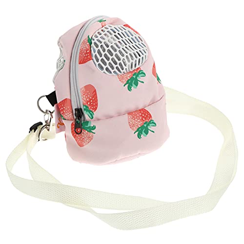 Beaupretty Hamster Aus Tasche Einkaufstasche Zum Aufhängen Reisetasche Für Kleintiere Kleiner Reiserucksack Outdoor-Baby-Haustier Rucksack Für Die Reise Erdbeermuster Tragbar Erdbeere Reisen von Beaupretty