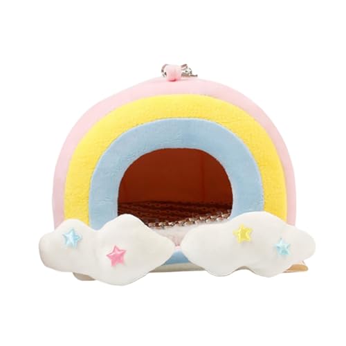 Beaupretty Hamster Mich haustierbett pet Bed petbett Meerschweinchenhaus Versteck Igel warmes Bett dekoratives Hamsternest Winter Hängematte kleines Haustier Zubehör Plüsch von Beaupretty