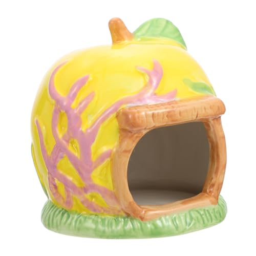 Beaupretty Hamsterkäfige Hamster Nest aus Keramik Hamsterversteck Keramik Hamster cool Hamster Schlafhaus Hamster Versteck Cooles Igelversteck Hamsterkühlhaus Karikatur Hamsterhaus Produkt von Beaupretty