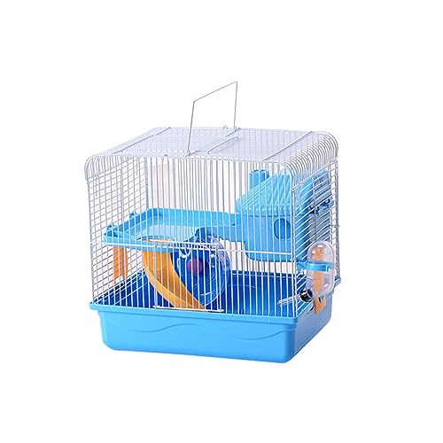 Beaupretty Hamsterkäfige Hamster käfig Hamster cage trinkwasserspender trinkhut wodent Wheel laufrad Wheat Chinchilla Bluemaan Blau Eisendraht Haustierhaus Hamsterkäfig Luxus Haustierkäfig von Beaupretty