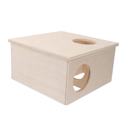 Beaupretty Holz Hamster Versteck Haustier Nest Dekorative Hause Sicher Atmungsaktiv Gemütliche Lebensraum Für Hamster von Beaupretty