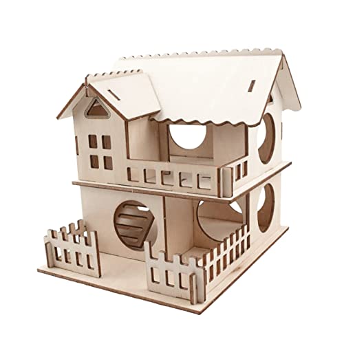 Beaupretty Hamsterhütte Aus Massivholz – Holzhaus Mit Leiter Und Tunnel Villa Für Meerschweinchen Beaupretty Hamsterhütte Aus Massivholz – Holzhaus Mit Leiter Und Tunnel Villa Für Meerschweinchen von Beaupretty