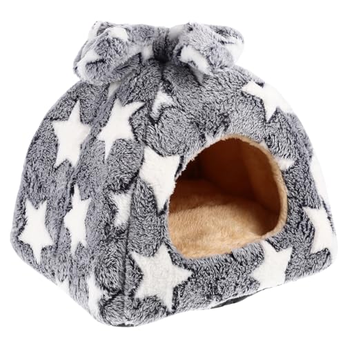 Beaupretty Bett Hamsternest Hamster Winterbett Hamsterversteck Hamsterhaus Plüsch-hasenversteck Hamster-plüsch-Tunnel Meerschweinchen Kuschelbett Hamster Rasthaus Kissen Behaart Hamsterbett von Beaupretty