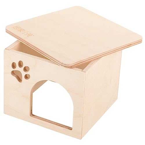 Beaupretty Dekoratives Hamsterhaus Aus Holz Rattenversteck Spielhaus-Set Kletterleiter von Beaupretty