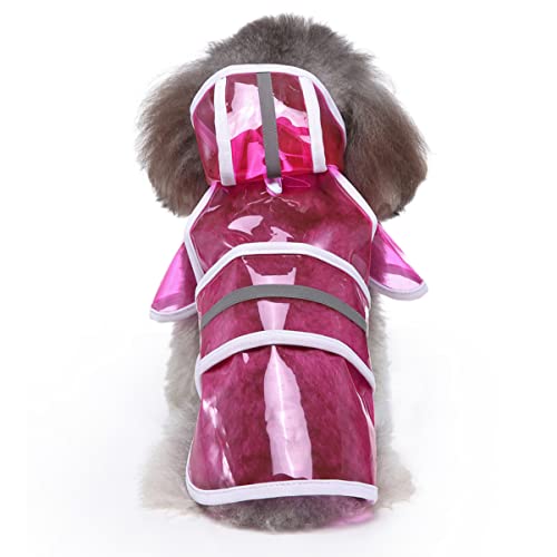 Beaupretty Regenjacke für Große Hunde mit Kapuze Regenmantel für M-Haustiere Reflektierende Regenbekleidung von Beaupretty