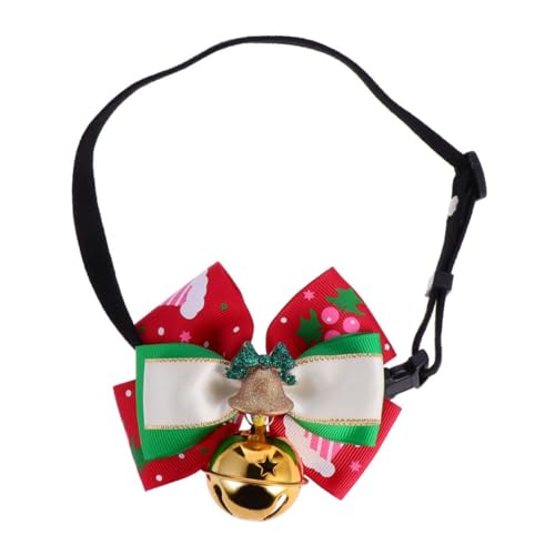 Beaupretty Haustierhalsband Urlaub Katzenhalsband Krawatten Halloween-hundehalsband Verstellbarer Fliegekragen Breakaway Zubehör Für Haustierhalsbänder Weihnachten Tuch Die Klingel von Beaupretty