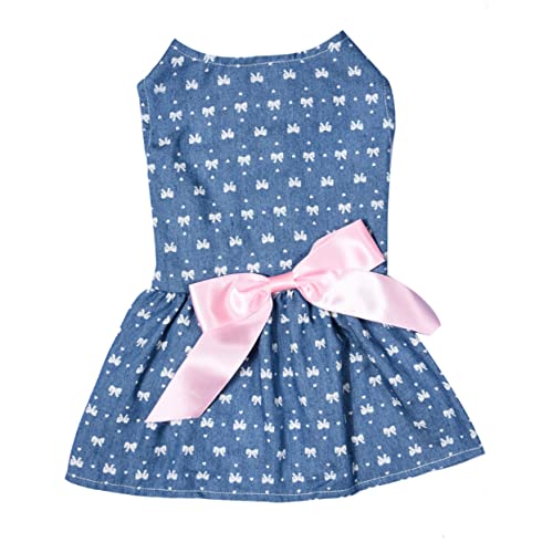 Beaupretty Hundekleider Für Mädchen Kleid Mit Haustierschleife Sommerkleidung Für Welpen Mädchen Welpen Verkleiden Sich Hunde Sommerkleider Hauskatze Kleid Hundekleidung Hündchen von Beaupretty