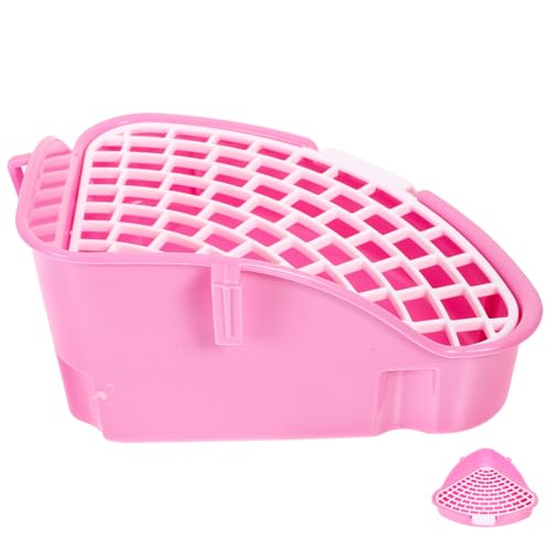 Beaupretty Kasten Kaninchentoilette Kleine Haustierpfanne Lebewesen Töpfchen Zug Kaninchen Pet Haustier-toiletten-töpfchen-Trainer Einstreu Für Hamster Katzenklo Hase Plastik Urinal von Beaupretty