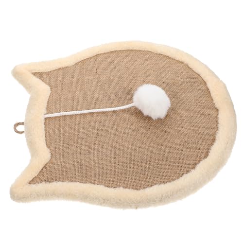 Beaupretty Kratzbaum Für Katzen Kätzchen Anti-Kratz-pad Kratzteppich Für Kätzchen Haustierkratzer Mit Spielzeug Katze s Kratzteppich Zum Aufhängen Katzenkratzbrett Katzenpfote Sisal Haushalt von Beaupretty