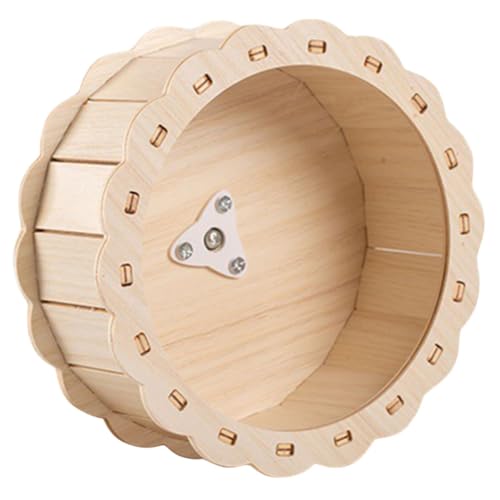 Beaupretty Hamster-Roller Spielzeug Zwerghamster Laufrad Untertassenrad Aus Holz für Haustier-laufrad Haustier-Hamster-Spielzeug Ratten-laufrad von Beaupretty