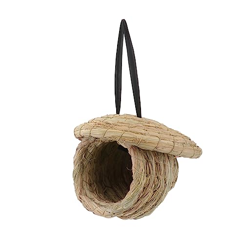 Beaupretty Handgewebtes Nest Vogelhaus Sittich Home Natürliches Vogelspielzeug Für von Beaupretty