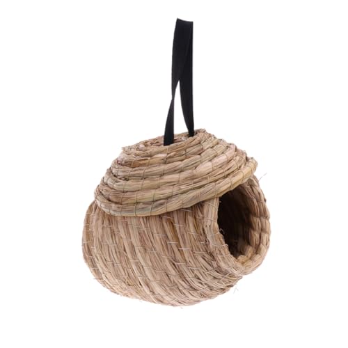 Beaupretty Handgefertigtes Strohnest für Sittiche. Handgewebtes Vogelhaus-nistmaterial für Vögel und Haustiere. Beaupretty Handgefertigtes Strohnest für Sittiche. Handgewebtes Vogelhaus-nistmaterial für Vögel und Haustiere. von Beaupretty