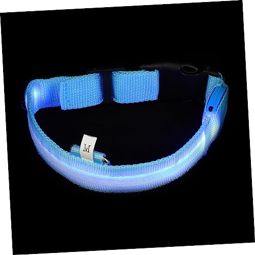 Beavorty 1 Satz Hundehalsband Led-Halskette Für Hunde Hund Geführte Halskette Im Dunklen Kragen Leuchten Choke-Kragen Welpenhalsband+ Trainingshalsbänder Der Hund Siebdruck Polyester von Beavorty