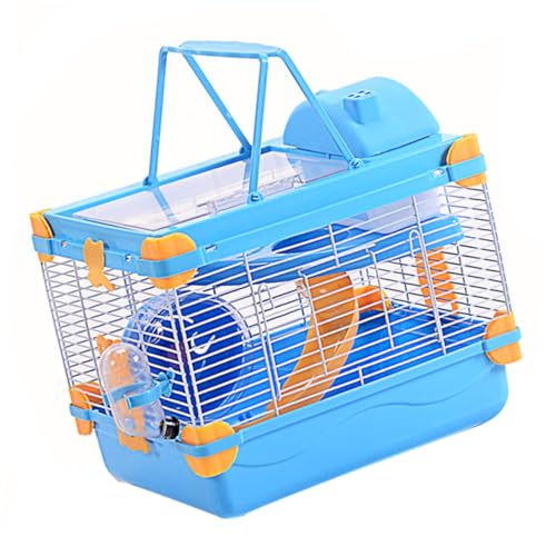 Beavorty Pet Hamster Home 1 Set Doppel-Schicht Luxus Käfig Pet Hamster Villa Mit Laufrad Wasser Flasche von Beavorty