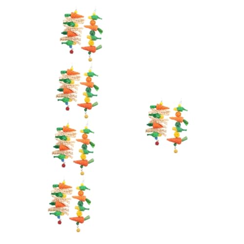 Beavorty 10 STK Hamsterkauen Spielzeug Für Kleine Haustiere Kauspielzeug Für Kaninchen Häschen Spielzeug Zum Aufhängen Sportspielzeug Hamsterkäfige Strohseil Sauber Werkzeug von Beavorty