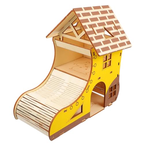 Beavorty 1 Stück Hamster Hideout Auto Klettergerüst Leiter Haustier Laufstall für Gerbil Kleintiere Spielzeug Holz Haustier Zubehör von Beavorty