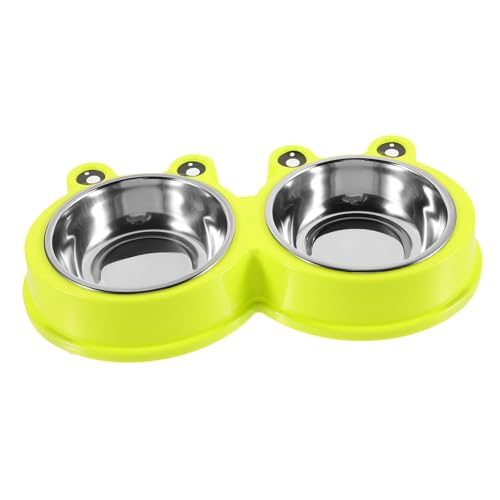 Beavorty Haustier-napf Wasser-futterspender 1 Stück Katzennapf Slow Feeder Hundefutterspender Kunststoff für Haustiere Doppelnapf-Design von Beavorty