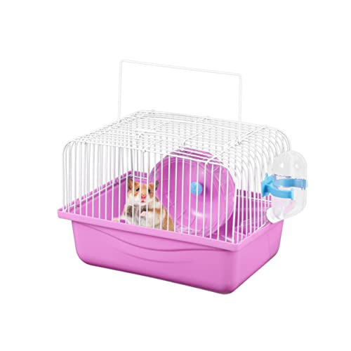 Beavorty 1Stk Hamster häuschen hamsterbett rosa Käfig hamsterrad Hamster Spielzeug Haustierkäfig Hamsterkäfig Chinchilla-Spielzeug Chinchillakäfig Kleintierbedarf Doppelschicht Haustierhaus von Beavorty