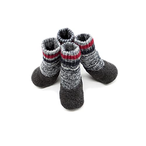 Beavorty 2 Paar Hund Schneeschuhe Weihnachtshundekleidungszubehör Hund Wanderschuhe rutschfeste Hundestiefel rutschfeste Socken Für Hunde Hundesocken Für Holzböden Socken Schuhe Weihnachten von Beavorty