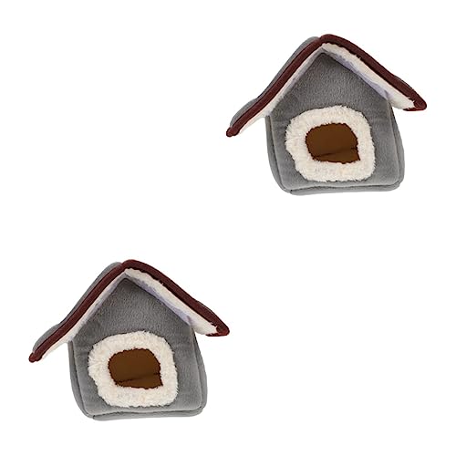 Beavorty 2 STK Hamster Winterbaumwollnest Hundesofa Hundehütte Pfingstrose Aus Tigerhaut Baumwolle von Beavorty