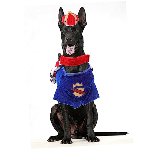 Beavorty 2 Sätze Haustierkleidung Haustier entzückender Mantel Hundekleidung Welpen-Outfits Jungenhemden Haustier Mantel Pet stilvoller Mantel Mode Shirt der Hund Hut Stoff von Beavorty