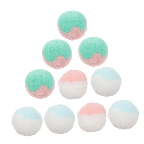 Beavorty 20 STK Katze Plüschtierball Katzenspielzeug Plüschball Katzenbälle Weihnachtskatzenspielzeug Spielzeuge Ballspielzeug für Katzen Katze Plüschball Haustier Plüschkugel Pet-Ball von Beavorty