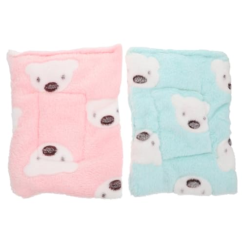 Beavorty 2St Hamster Pad Kaninchenbettmatten Schlafunterlage für Hamster Hammer Matratze Winter Haustier Bettmatte Hamsternestkissen Meerschweinchen kleines Haustier Haustierbett Ruhematte von Beavorty