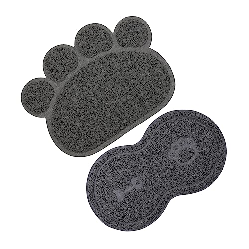 Beavorty 2St Haustiermatte Platzdeckchen für Hundefutter Haustierfutter Tischset Tischsets Tischset für Katzenfutter Katze rutschfeste Matte füttern Schale Matte Hund Essen von Beavorty