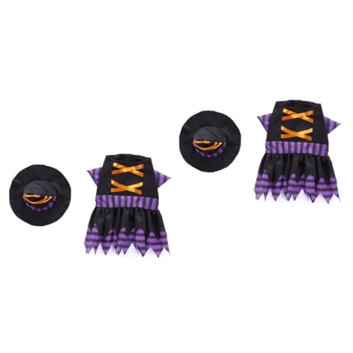 Beavorty 2St Hundezauberer-Halloween-Kostüme Hundemantel Hunde-Zauberer-Kostüm Mädchen Hoodies Kleider Party-Hundetuch Haustier-Partykostüm lustig Kleidung die Damen von Beavorty