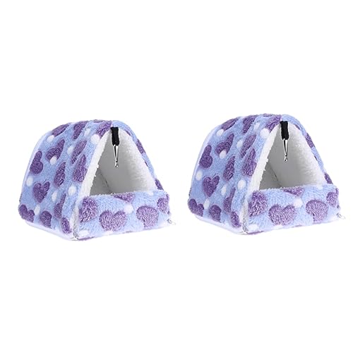 Beavorty 2 Stücke Hamster Bett Warme Nest Haustier Bett Komfortable Robust Kreative Design Tier Schlaf Bett 17x15cm von Beavorty