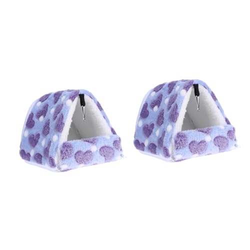 Beavorty 2 Stücke Warme Bett Tiere Pet Nest Weiche Material 21x20cm Hamster Warme Bett von Beavorty