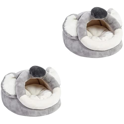 Beavorty 2St Hamsternest Kaninchenspielzeug meerschweinchen Bett Hasenspielzeug Spielzeuge Igel Winternest Cartoon-Hamsterbett Chihuahua Haustierbett Produkte für kleine Haustiere Zubehör von Beavorty