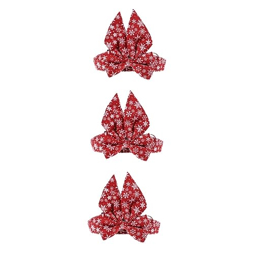 Beavorty 3 STK Haustierhalsband Jungen Krawatte Schleifen Für Geschenke Rote Krawatte Für Jungen Weihnachtshalsbänder Für Katzen Hund Weihnachtshalsband Urlaubskatzenkostüm Heimtierbedarf von Beavorty