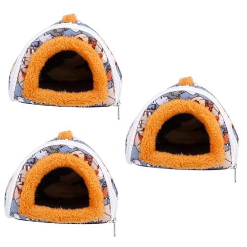 Beavorty 3 Stücke Meerschweinchen Bett Bett Für Hamster Weiche Nest Hängematte Warme Haustier Nest Pet Supplies Nest von Beavorty