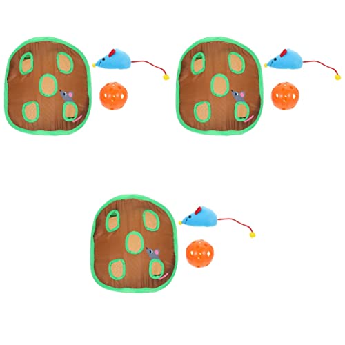 Beavorty 3 Sets Einzigartiges Katzenspielzeug Neun-löcher-Tunnel Fangspielzeug Interessantes Katzenspielzeug Übung von Beavorty