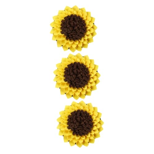 Beavorty 3 Stücke Hund Matte Sniffle Matte Sunflower Langsam Esszimmer Pad Für Hund Nahrungssuche Filz Material von Beavorty